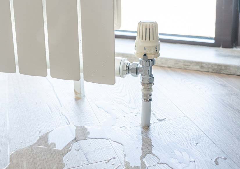 water leak through the heating radiator water leak through the heating radiator tube nut