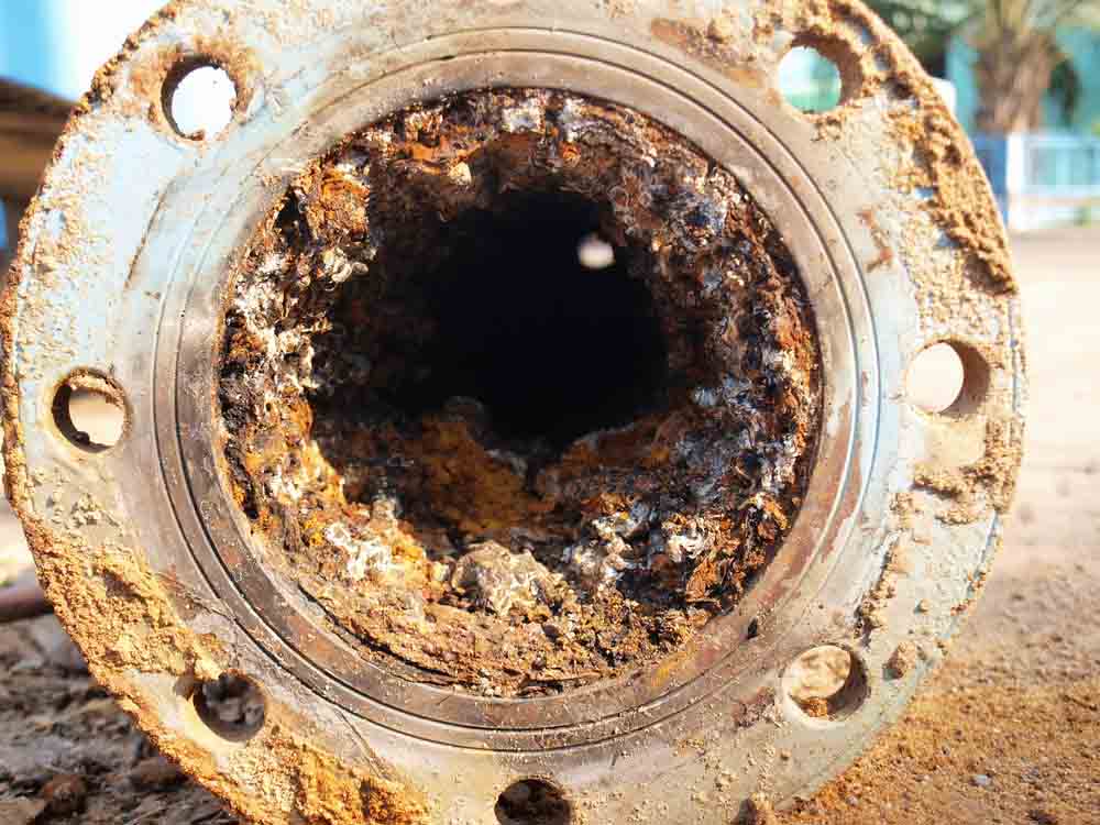 Corroded sewer pipe in Stockdale, CA Corroded sewer pipe in Stockdale, CA